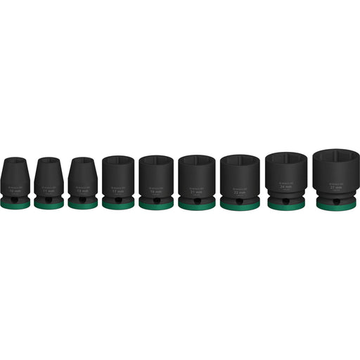 Set 9 kovanih nasadnih ključeva Bosch PRO Impact Socket 10-27mm 1/2" (2608003038)-SBT Alati Beograd