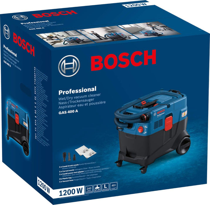 Usisivač za suvo-mokro usisavanje Bosch GAS 400 A (06019M0020)-SBT Alati Beograd