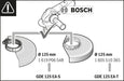Usisni štitnik Bosch GDE 125 EA-S za male brusilice (1600A003DH)