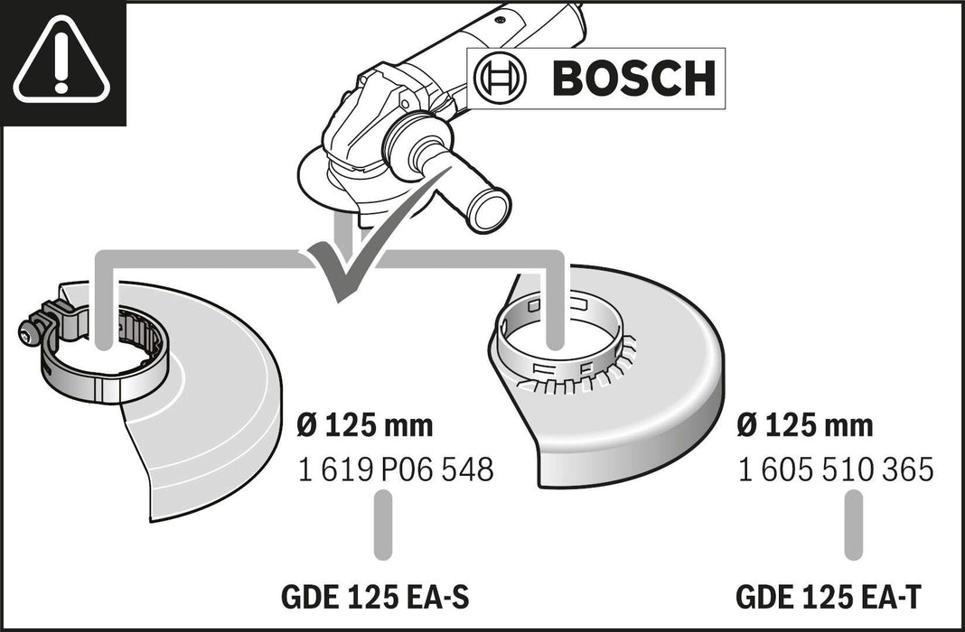 Usisni štitnik Bosch GDE 125 EA-T za male brusilice (1600A003DJ)