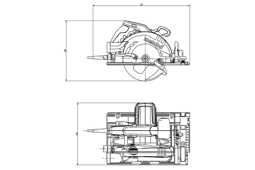 Kružna testera-cirkular KS 55 FS kompatibilna sa vođicom; 1.200W; 160mm (600955000)-SBT Alati Beograd