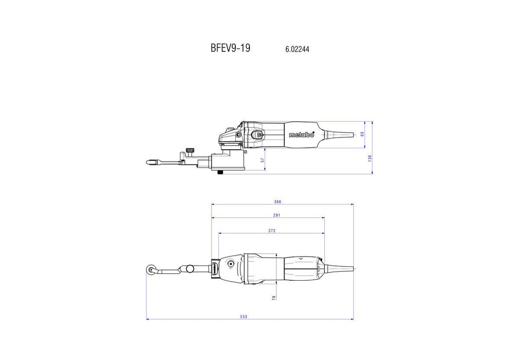 Električna turpija za metal sa trakom Metabo BFE 9-20 Set; 950W (602244500)-SBT Alati Beograd