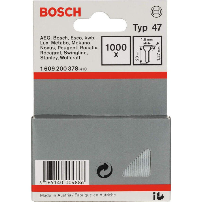 Bosch ekser tip 47 1,8 x 1,27 x 23 mm - 1609200378