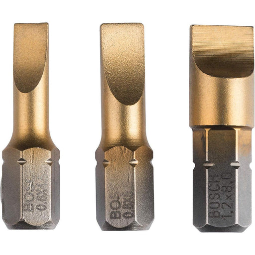 Bosch 3-delni set bitova odvrtača Max Grip (S) S 0,6x4,5; S 0,8x5,5; S 1,2x8,0; 25 mm (2607001751)