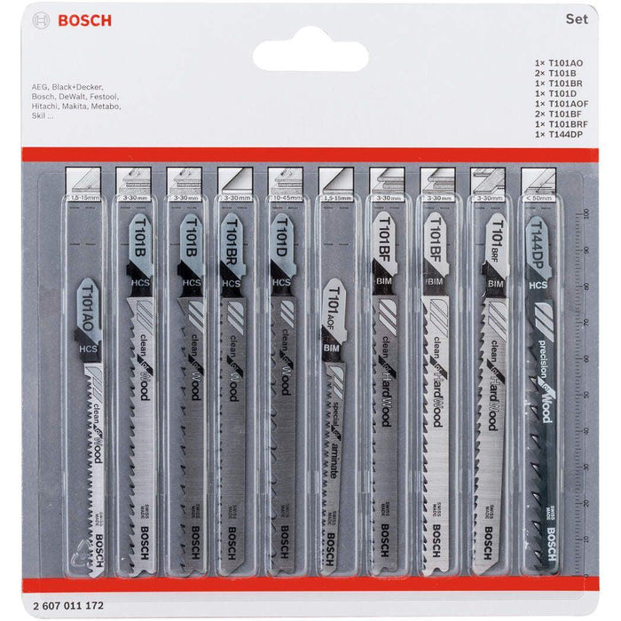Bosch list ubodne testere set 10 komada Clean Precision - 2607011172
