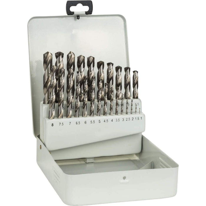 Bosch 25-delni set burgija za metal HSS-G, DIN 338, 135°, u metalnoj kutiji 1-13 mm, 135° - 2607018727