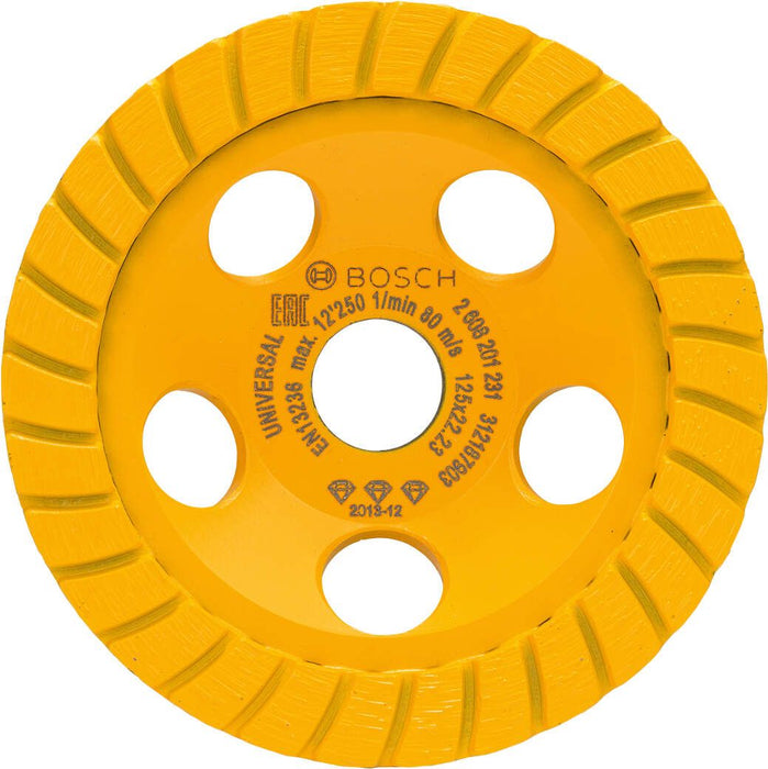 Bosch dijamantska lončasta ploča Best for Universal Turbo 125 x 22,23 x 5 mm - 2608201231
