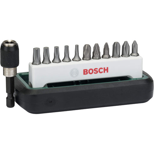 Bosch 12-delni set bitova odvrtača Standard, mešani (PH, PZ, T) PH1, PH2, PH3, PZ1, PZ2, PZ3, T10, T15, T20, T25, T30, univerzalni magnetni držač - 2608255993