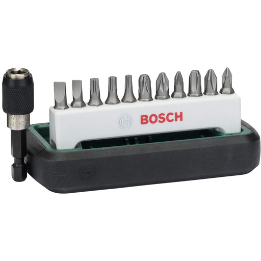 Bosch 12-delni set bitova odvrtača Standard, mešani (S, PH, PZ, T) PH1, PH2, PH3, PZ1, PZ2, PZ3, T15, T20, T25, S0,6x4,5, S0,8x5,5, 1 univerzalni magnetni držač - 2608255994