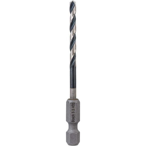 Bosch HSS spiralna burgija sa šestostranim prihvatom 3,3 mm 3.3 x 36 x 75 pakovanje od 1 komada - 2608577050