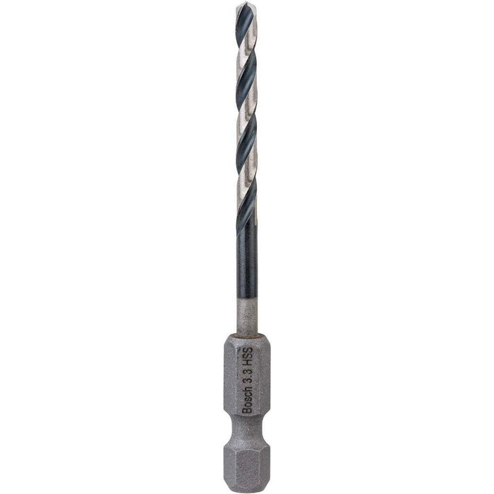 Bosch HSS spiralna burgija sa šestostranim prihvatom 3,3 mm 3.3 x 36 x 75 pakovanje od 1 komada - 2608577050