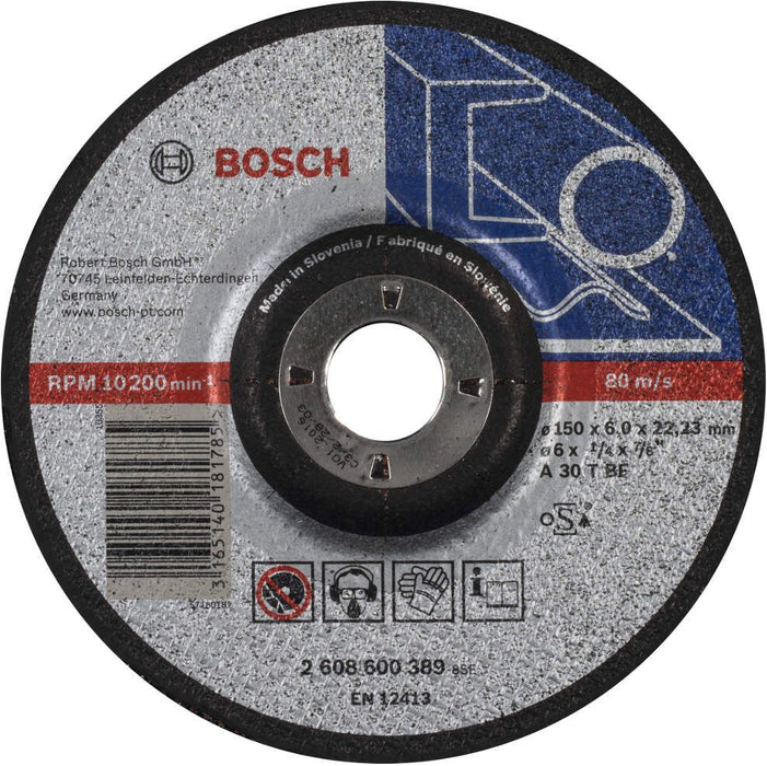 Bosch brusna ploča ispupčena Expert for Metal A 30 T BF, 150 mm, 6,0 mm - 2608600389