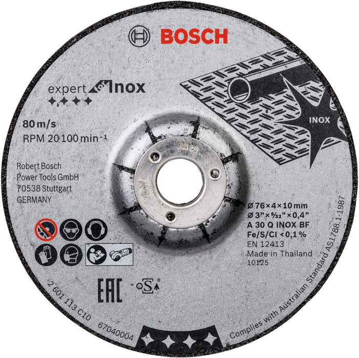 Bosch Expert for INOX 2 komada x 76 x 4 x 10 mm brusne ploče A 30 Q INOX BF