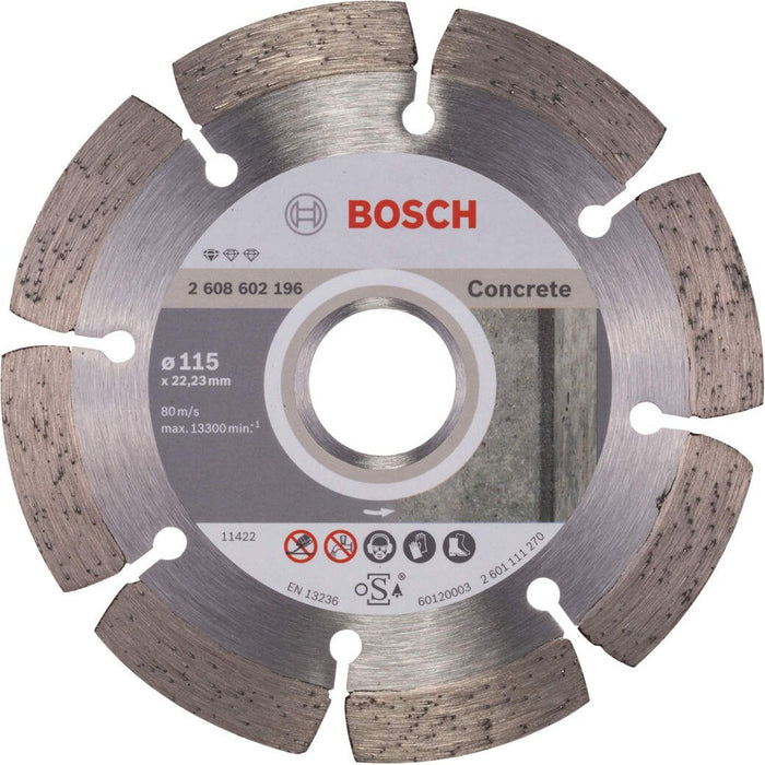 Bosch dijamantska rezna ploča Standard for Concrete 115 x 22,23 x 1,6 x 10 mm pakovanje od 1 komada - 2608602196