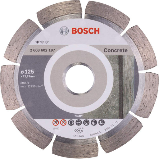 Bosch dijamantska rezna ploča Standard for Concrete 125 x 22,23 x 1,6 x 10 mm pakovanje od 1 komada - 2608602197