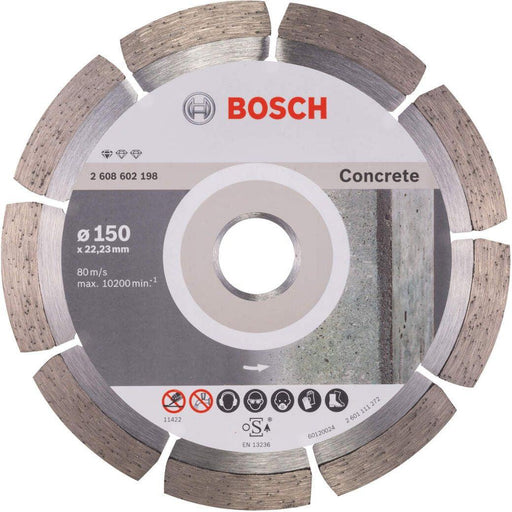 Bosch dijamantska rezna ploča Standard for Concrete 150 x 22,23 x 2 x 10 mm pakovanje od 1 komada - 2608602198