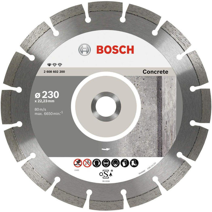 Bosch dijamantska rezna ploča Standard for Concrete 230 x 22,23 x 2,3 x 10 mm pakovanje od 10 komada - 2608603243