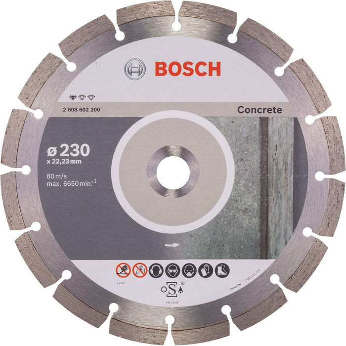 Bosch dijamantska rezna ploča Standard for Concrete 230 x 22,23 x 2,3 x 10 mm pakovanje od 1 komada - 2608602200