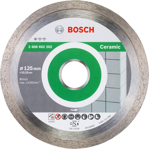 Bosch dijamantska rezna ploča Standard for Ceramic 125 x 22,23 x 1,6 x 7 mm - pakovanje od 1 komada (2608602202)