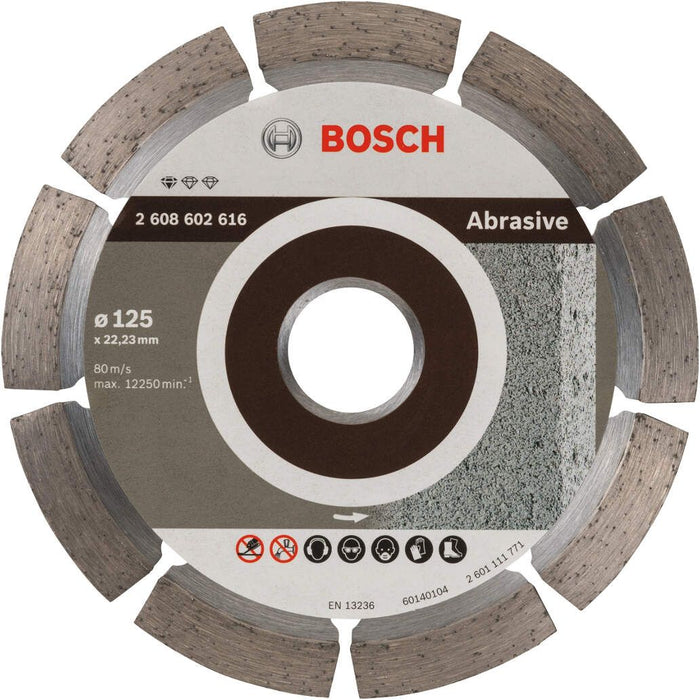 Bosch dijamantska rezna ploča Standard for Abrasive 125 x 22,23 x 6 x 7 mm - 2608602616