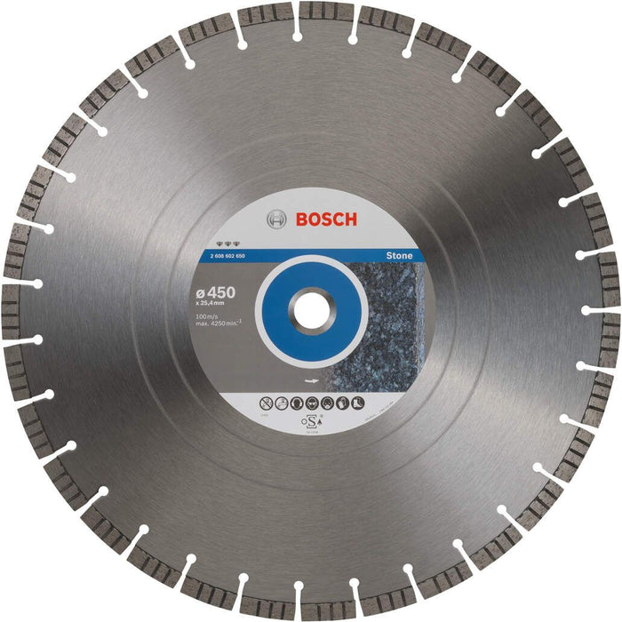 Bosch dijamantska rezna ploča Best for Stone 450 x 25,40 x 3,8 x 12 mm - 2608602650