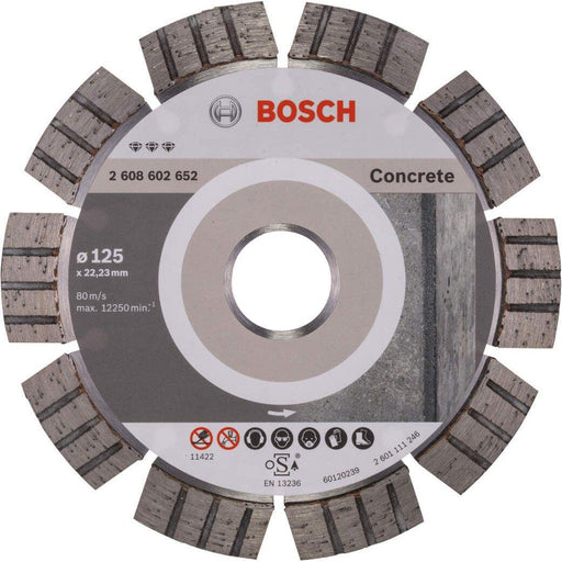 Bosch dijamantska rezna ploča Best for Concrete 125 x 22,23 x 2,2 x 12 mm - 2608602652