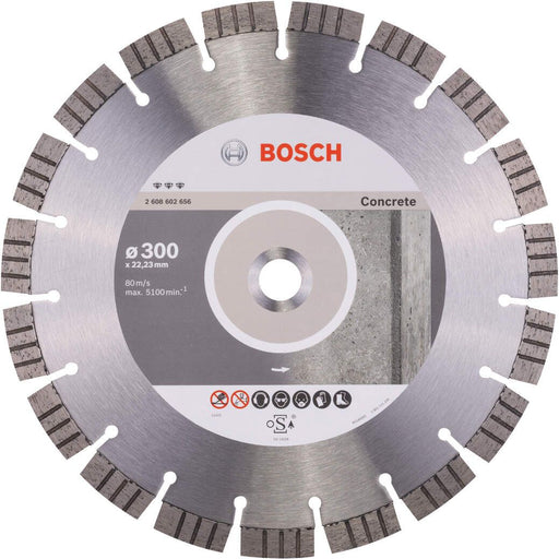 Bosch dijamantska rezna ploča Best for Concrete 300 x 22,23 x 2,8 x 15 mm - 2608602656