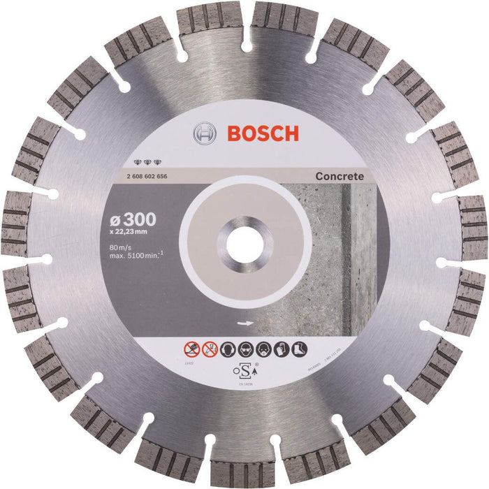 Bosch dijamantska rezna ploča Best for Concrete 300 x 22,23 x 2,8 x 15 mm - 2608602656