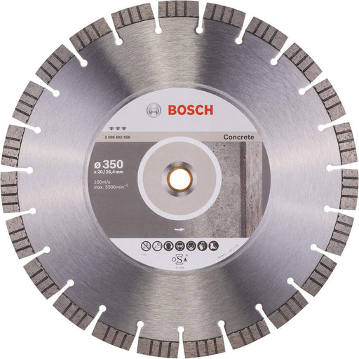Bosch dijamantska rezna ploča Best for Concrete 350 x 20,00+25,40 x 3,2 x 15 mm - 2608602658