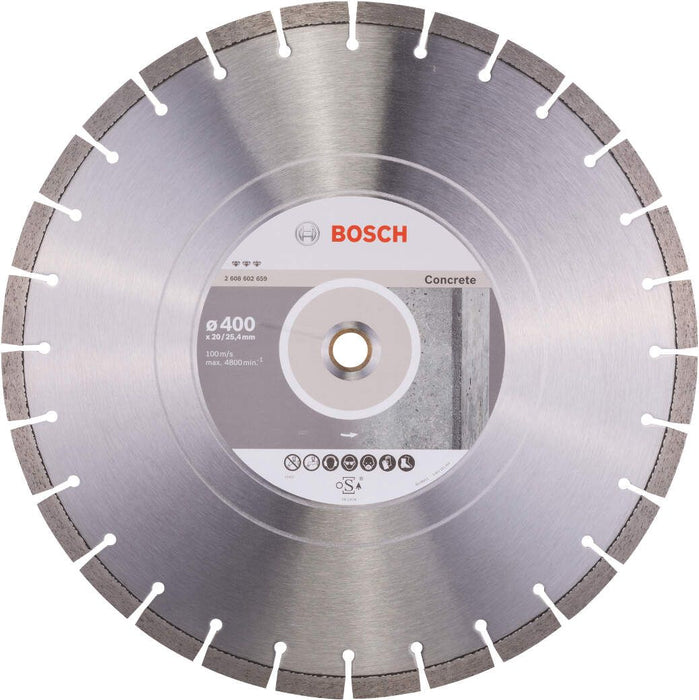 Bosch dijamantska rezna ploča Best for Concrete 400 x 20,00 + 25,40 x 3,2 x 12 mm - 2608602659