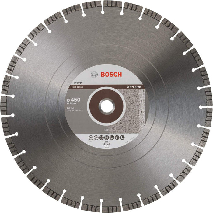 Bosch dijamantska rezna ploča Best for Abrasive 450 x 25,40 x 3,6 x 12 mm - 2608602688