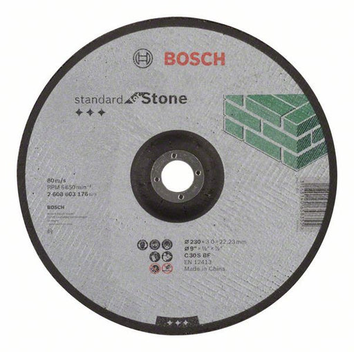 Bosch Rezna ploča ispupčena Standard for Stone C 30 S BF, 230 mm, 22,23 mm, 3,0 mm, Kolenasti