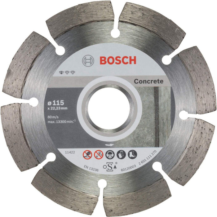 Bosch dijamantska rezna ploča Standard for Concrete 115 x 22,23 x 1,6 x 10 mm pakovanje od 10 komada - 2608603239