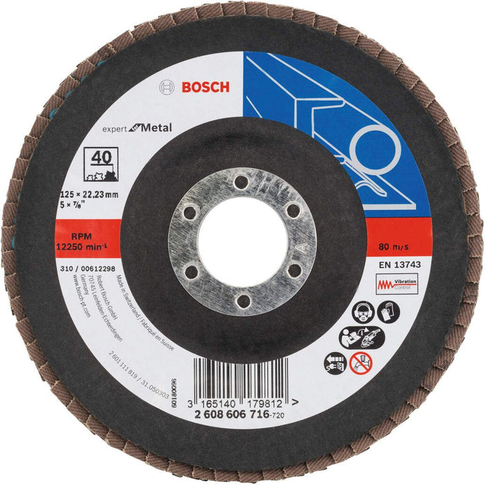 Bosch lamelni brusni disk X551, Expert for Metal Prečnik 125 mm