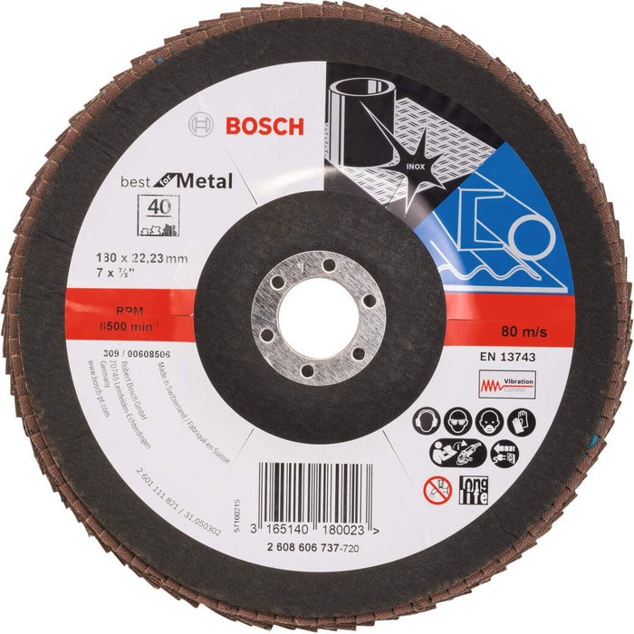 Bosch lamelni brusni disk X571, Best for Metal Prečnik 180 mm