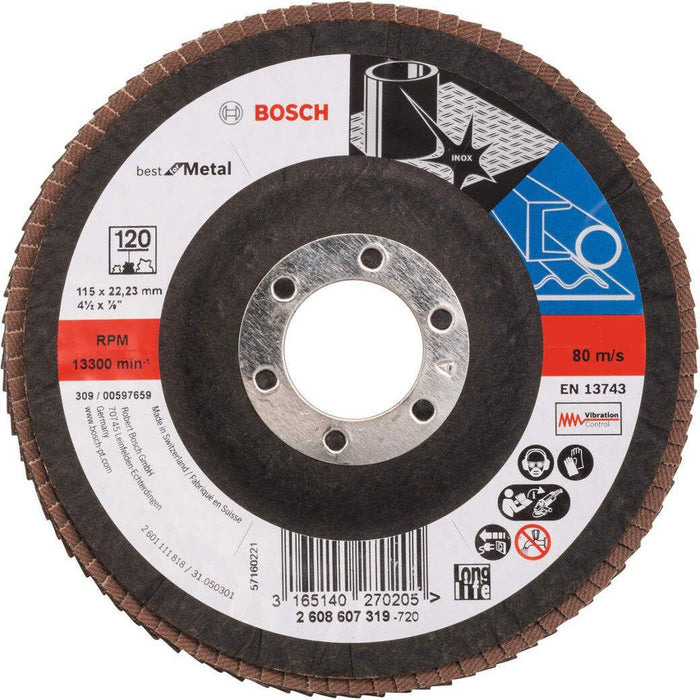 Bosch lamelni brusni disk X571, Best for Metal Prečnik 115 mm