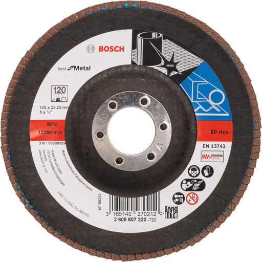 Bosch lamelni brusni disk X571, Best for Metal Prečnik 125 mm