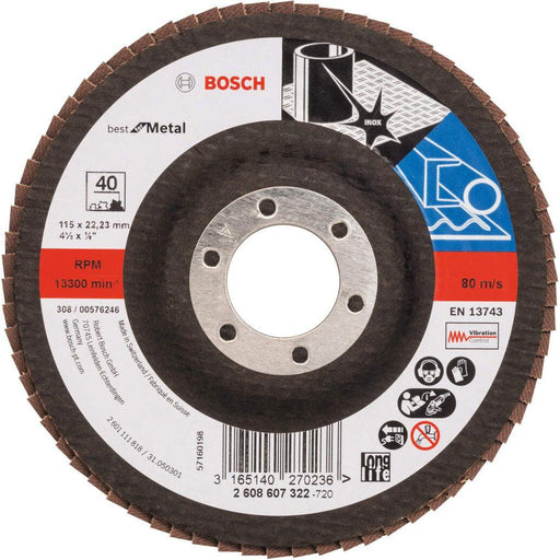 Bosch lamelni brusni disk X571, Best for Metal Prečnik 115 mm