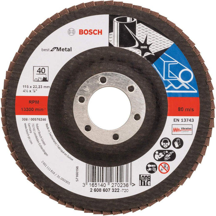 Bosch lamelni brusni disk X571, Best for Metal Prečnik 115 mm