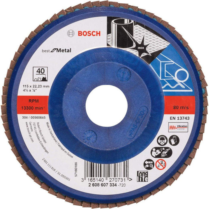 Bosch lamelni brusni disk X571, Best for Metal Prečnik 115 mm