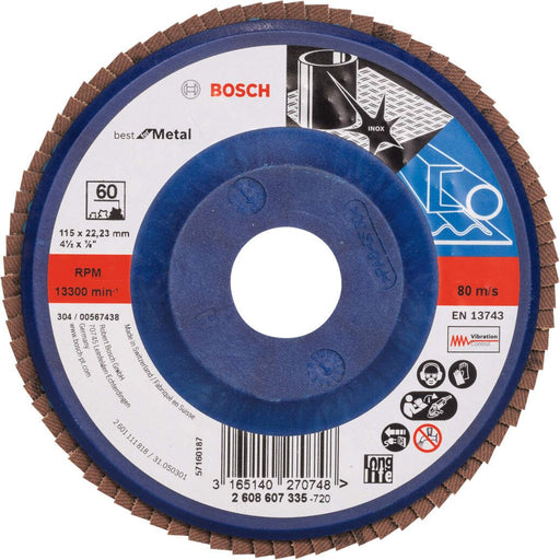 Bosch lamelni brusni disk X571, Best for Metal Prečnik 115 mm