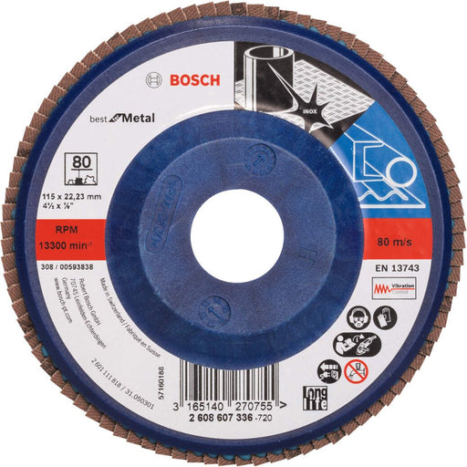 Bosch lamelni brusni disk X571, Best for Metal Prečnik 115 mm