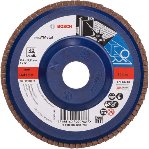 Bosch lamelni brusni disk X571, Best for Metal Prečnik 125 mm