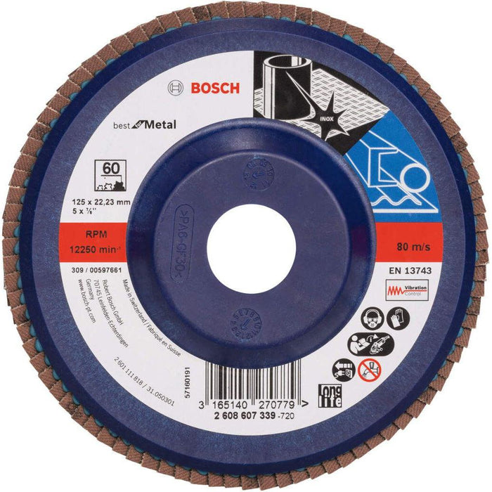 Bosch lamelni brusni disk X571, Best for Metal Prečnik 125 mm