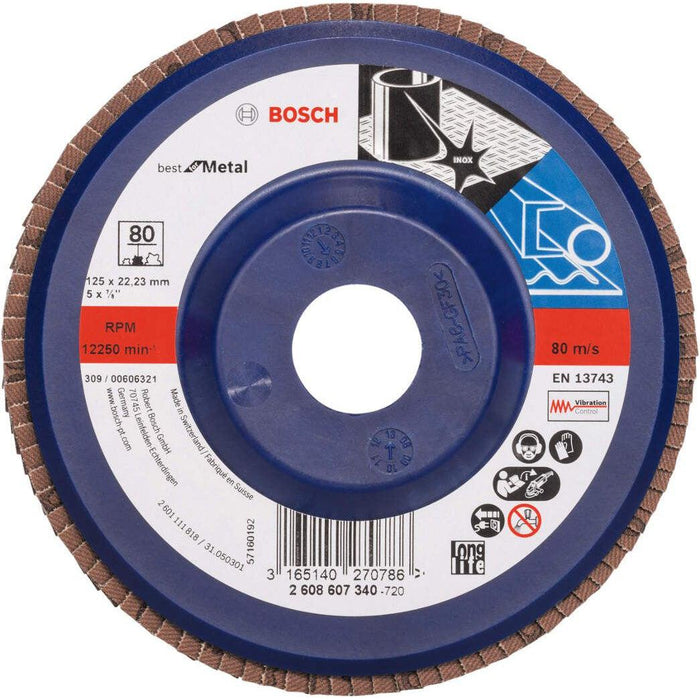 Bosch lamelni brusni disk X571, Best for Metal Prečnik 125 mm