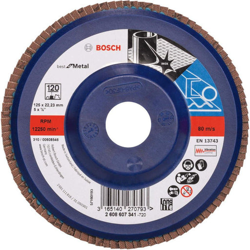Bosch lamelni brusni disk X571, Best for Metal Prečnik 125 mm