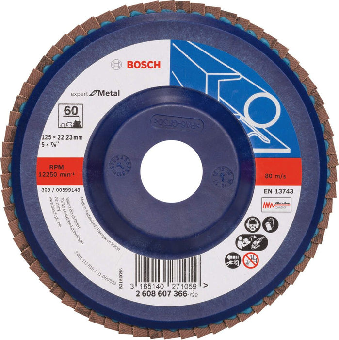 Bosch lamelni brusni disk X551, Expert for Metal Prečnik 125 mm