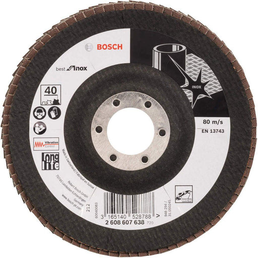 Bosch lamelni brusni disk X581, Best for Inox 125 mm, 22,23 mm, 40 - 2608607638