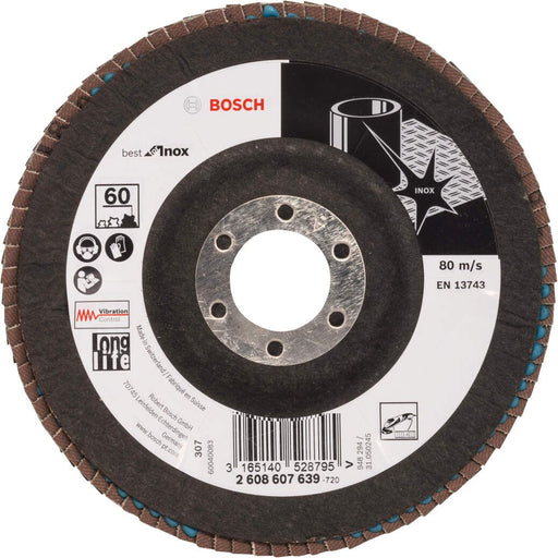 Bosch lamelni brusni disk X581, Best for Inox 125 mm, 22,23 mm, 60 - 2608607639
