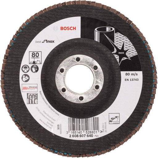 Bosch lamelni brusni disk X581, Best for Inox 125 mm, 22,23 mm, 80 - 2608607640